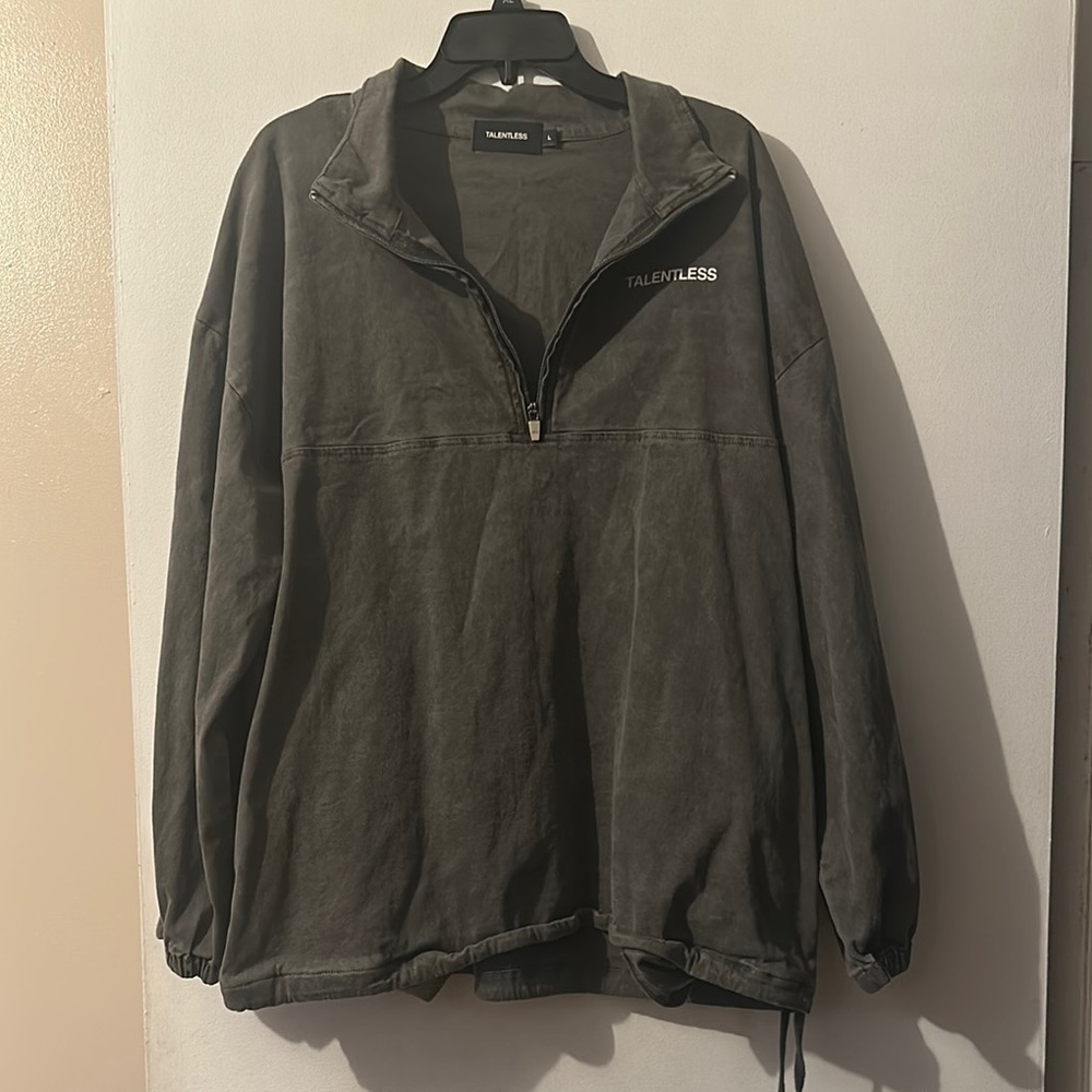 Talentless Charcoal Half-Zip Pullover